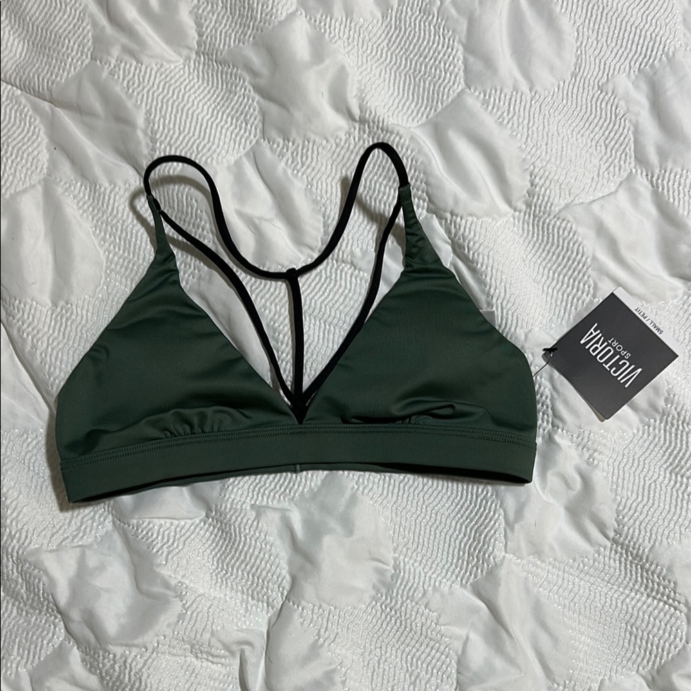 Nwt strappy Victoria's Secret Green sports bra or bralette